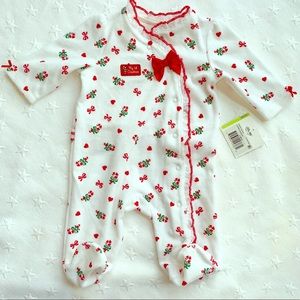 Little Me Christmas Footie
